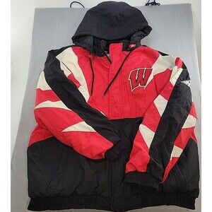 Vintage 90s Wisconsin Badgers Apex One Sports Jacket Size XL